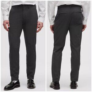 Lululemon Men’s Commission Slim-Fit Pant Warpstreme Dark Gray Obsidian 31x30